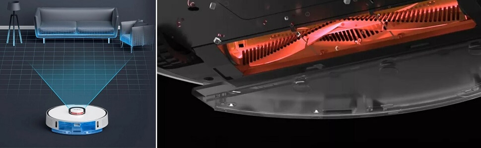 робот пылесос в красивом белом цвете